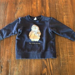 H&M 6-9 mo penguin sweatshirt